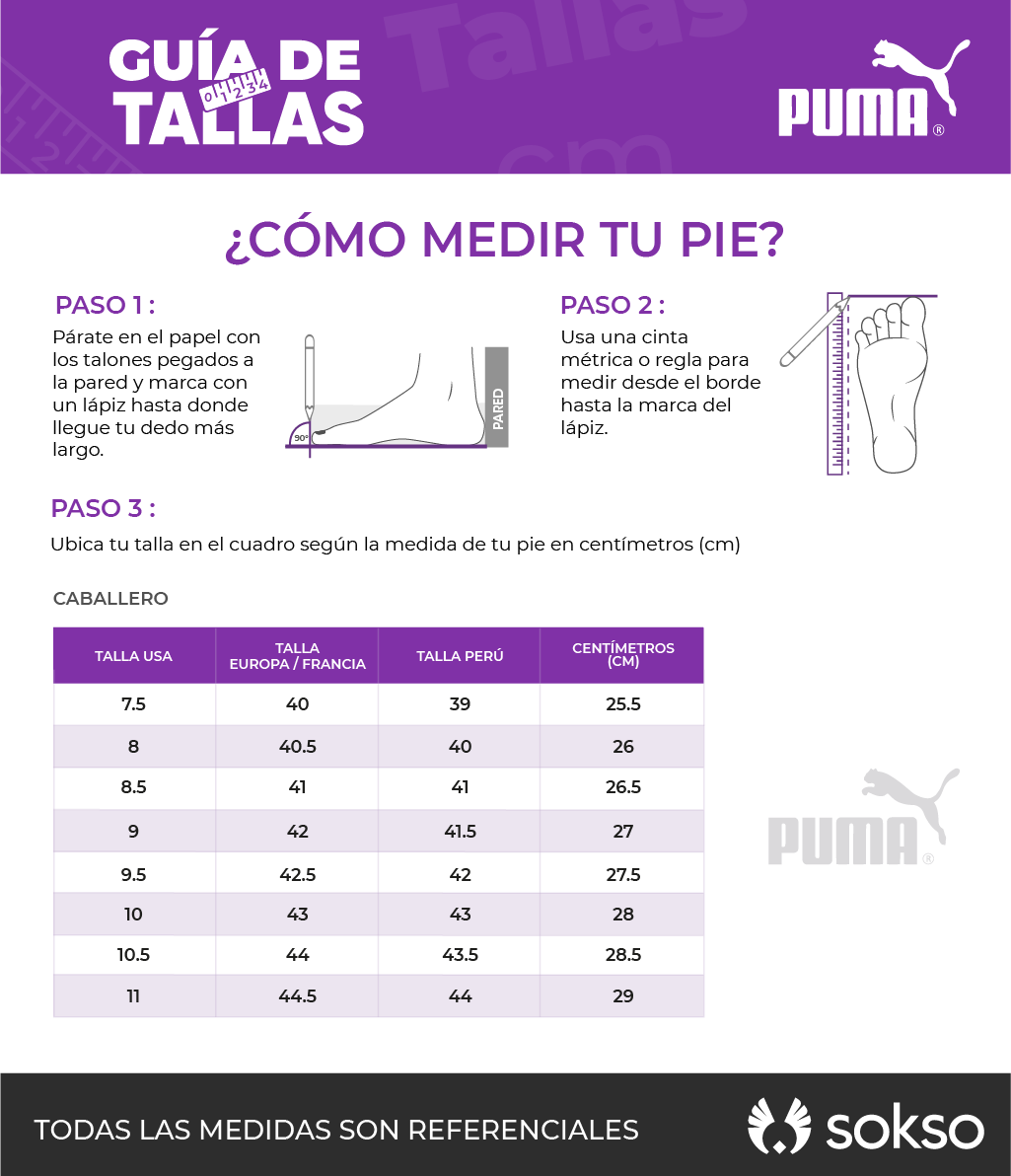 guia de tallas sokso